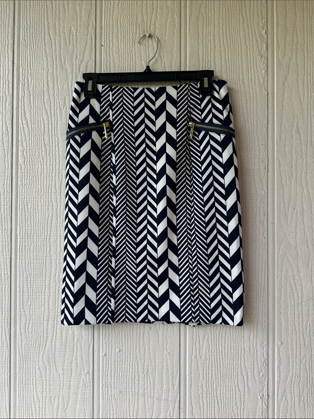 Michael Michael Kors Chevron Print Pencil Skirt